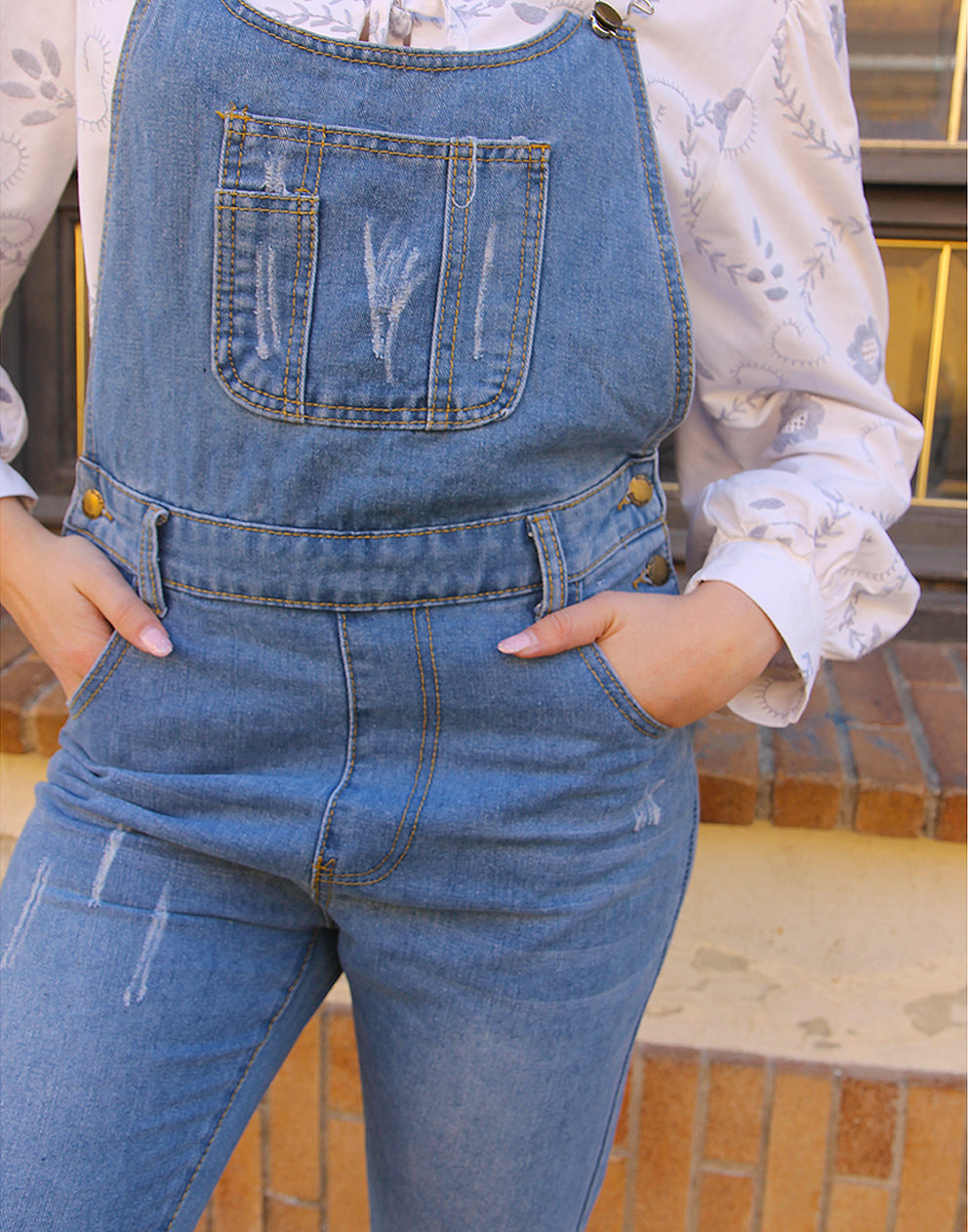 Blue Long Dungarees