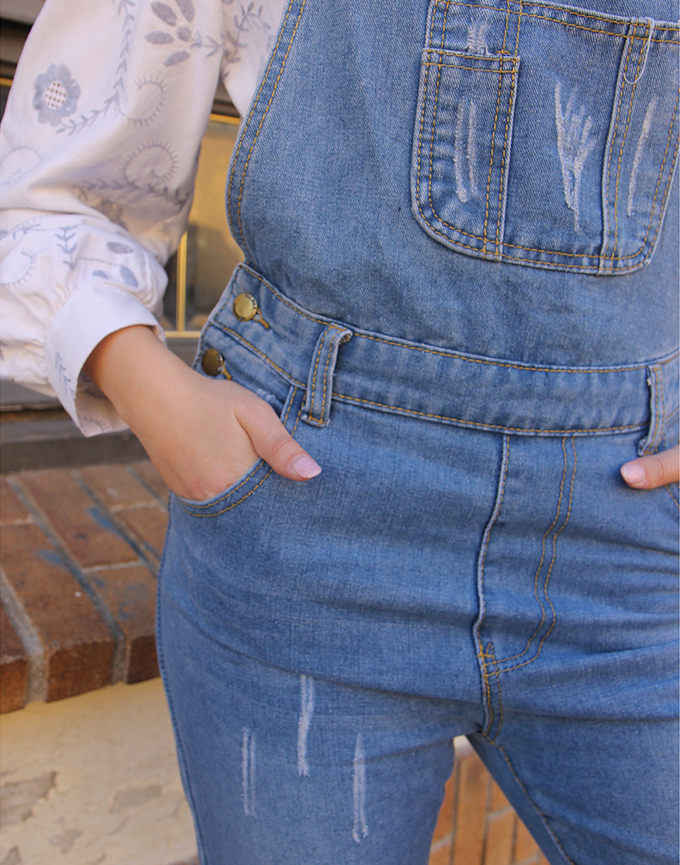 Blue Long Dungarees