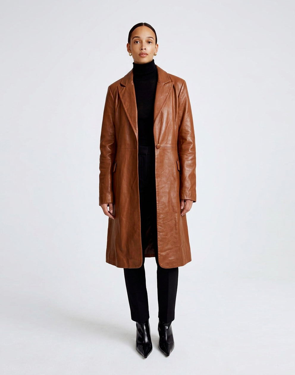 Braune Lederjacke