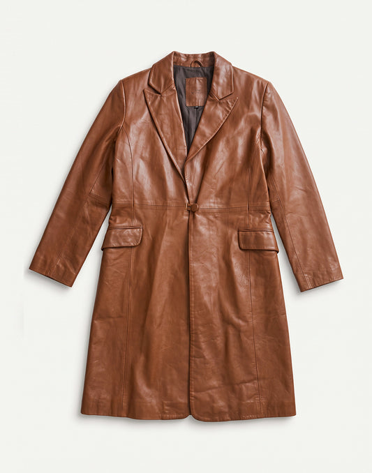 Braune Lederjacke