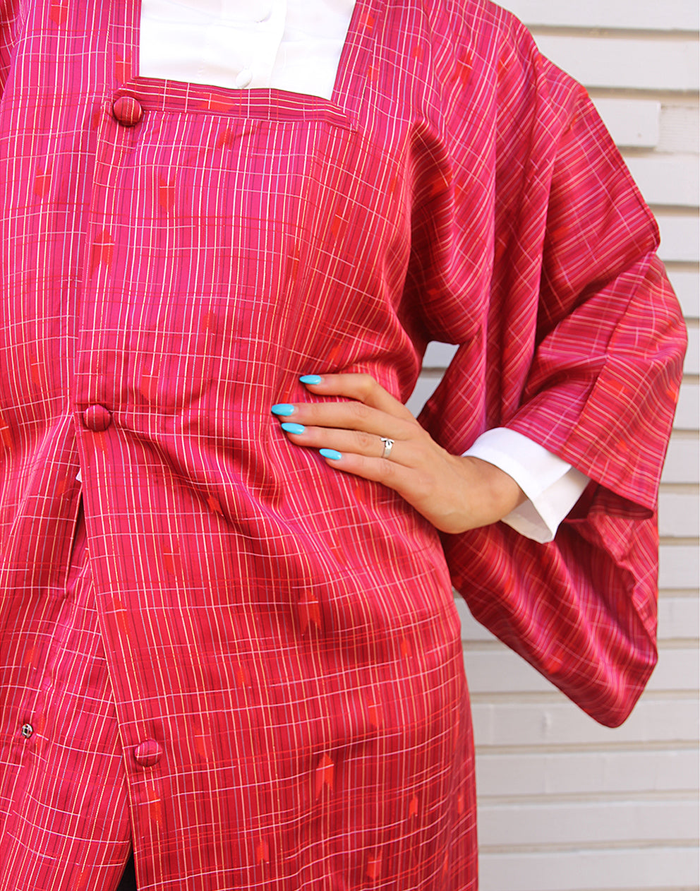 Pink Long Kimono