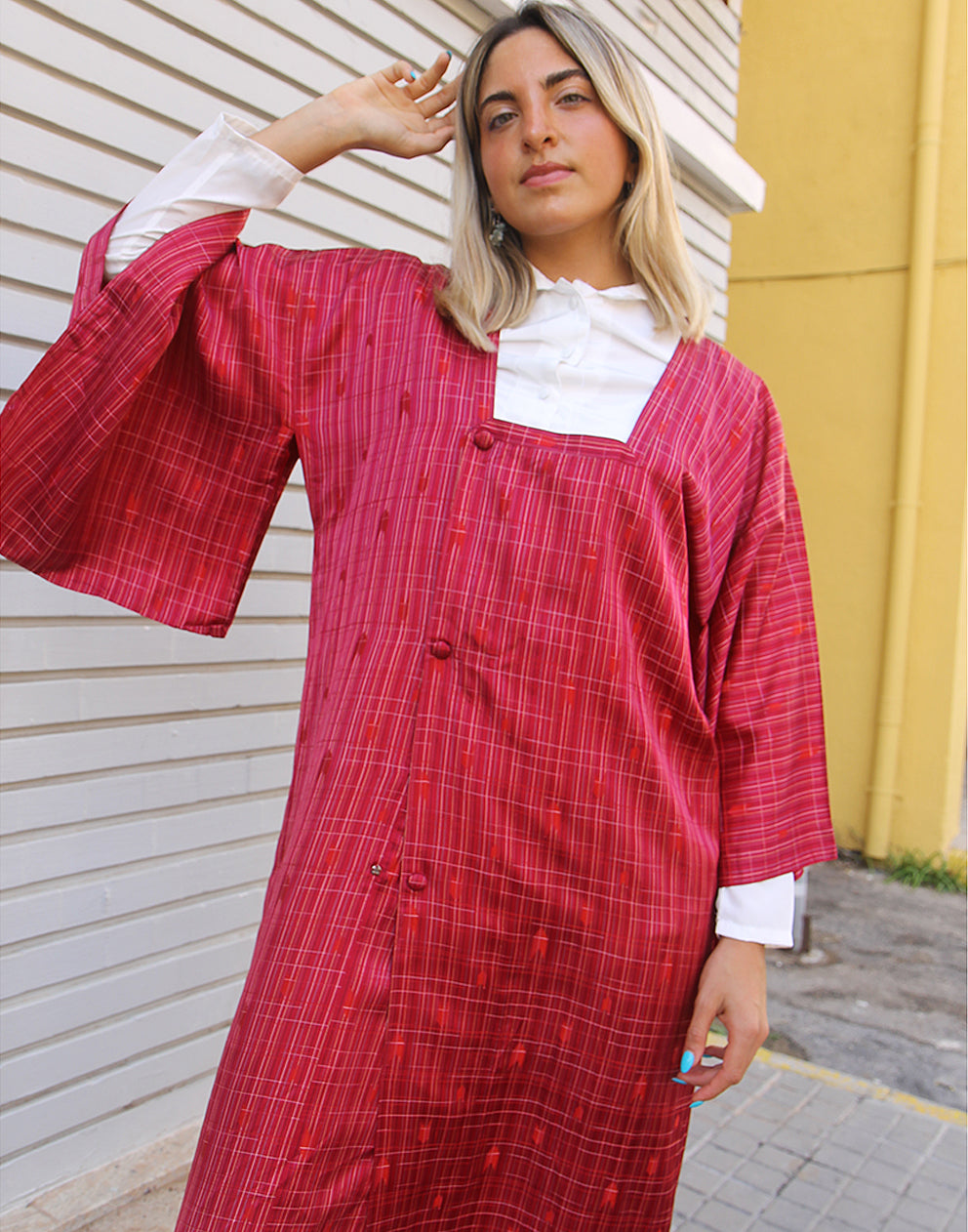 Pink Long Kimono