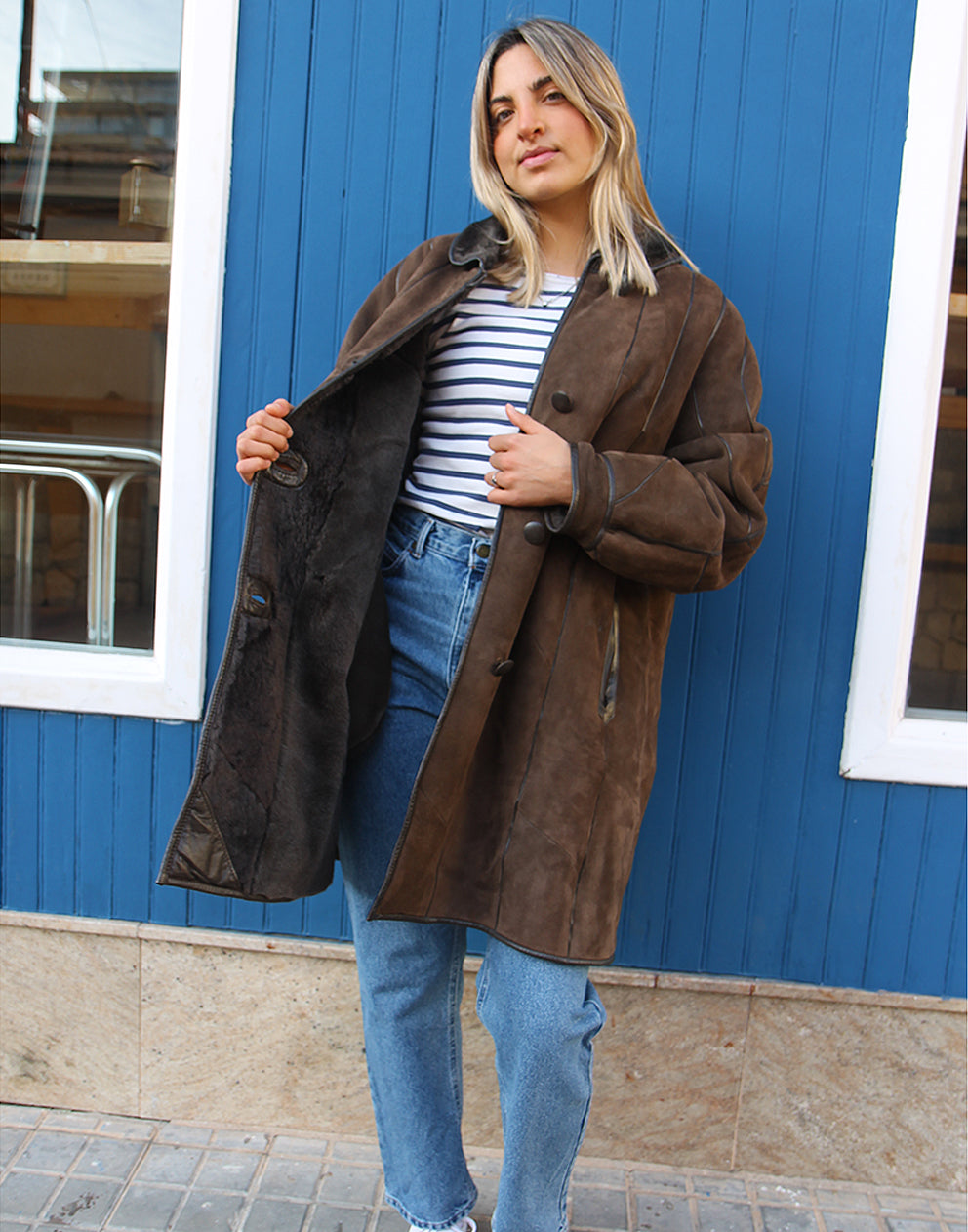 Long Shearling Coat