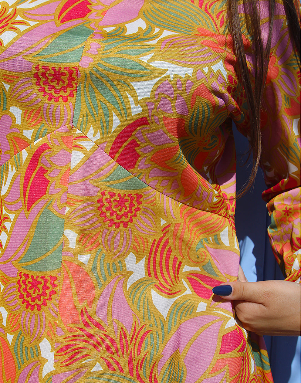 LONG SLEEVE FLORAL DRESS