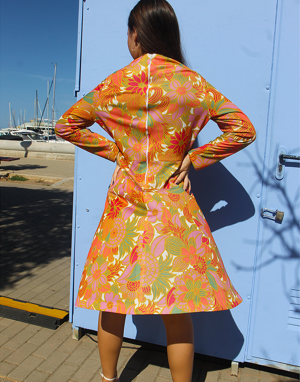 LONG SLEEVE FLORAL DRESS