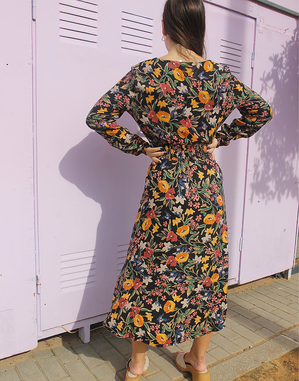 Long Sleeve Floral Dress