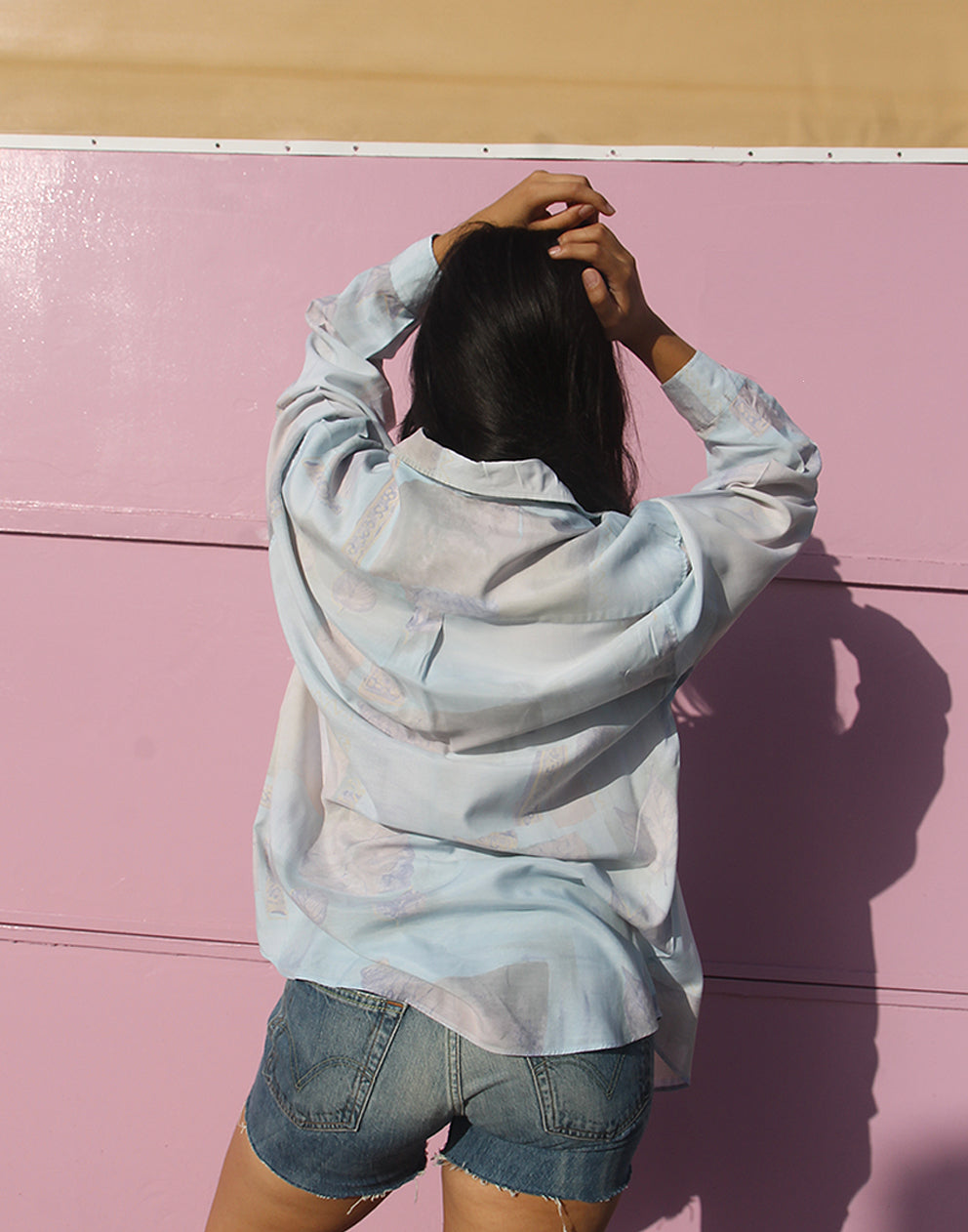 Pale Blue Long Sleeve Shirt