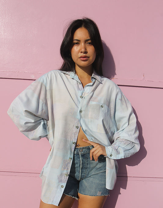 Pale Blue Long Sleeve Shirt