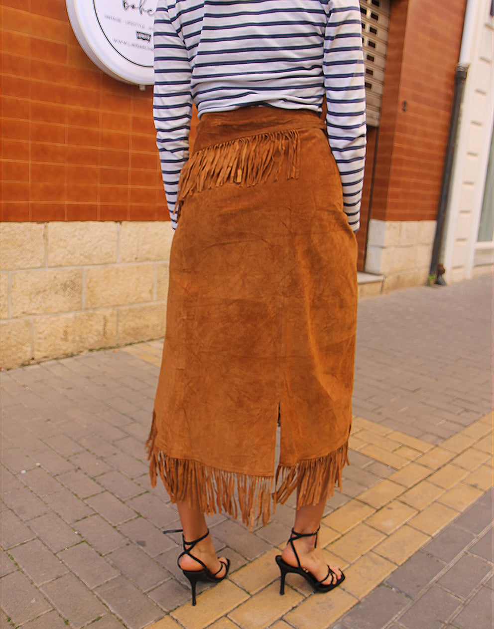 Brown Suede Skirt