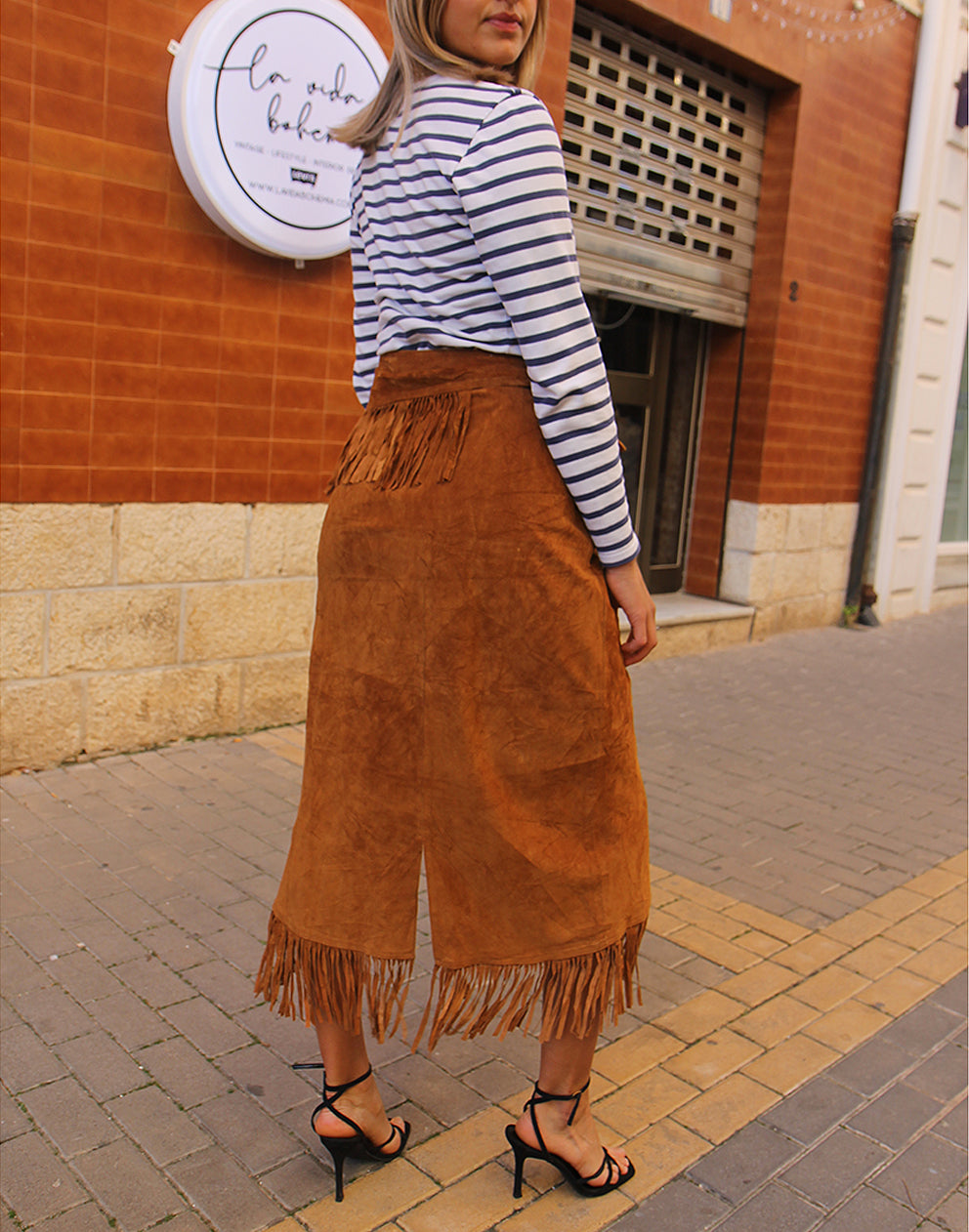 Brown Suede Skirt