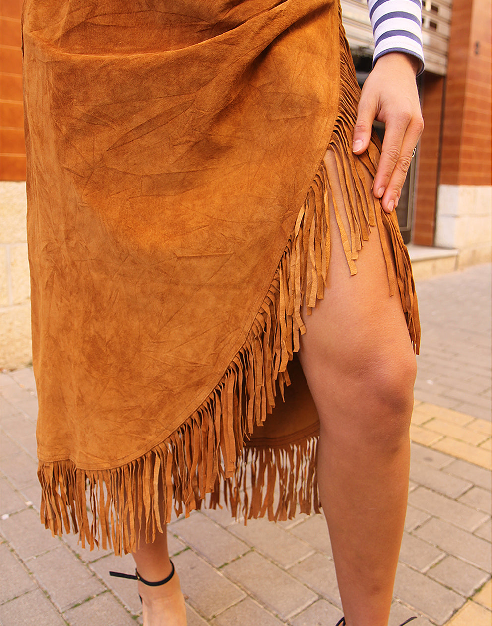 Brown Suede Skirt