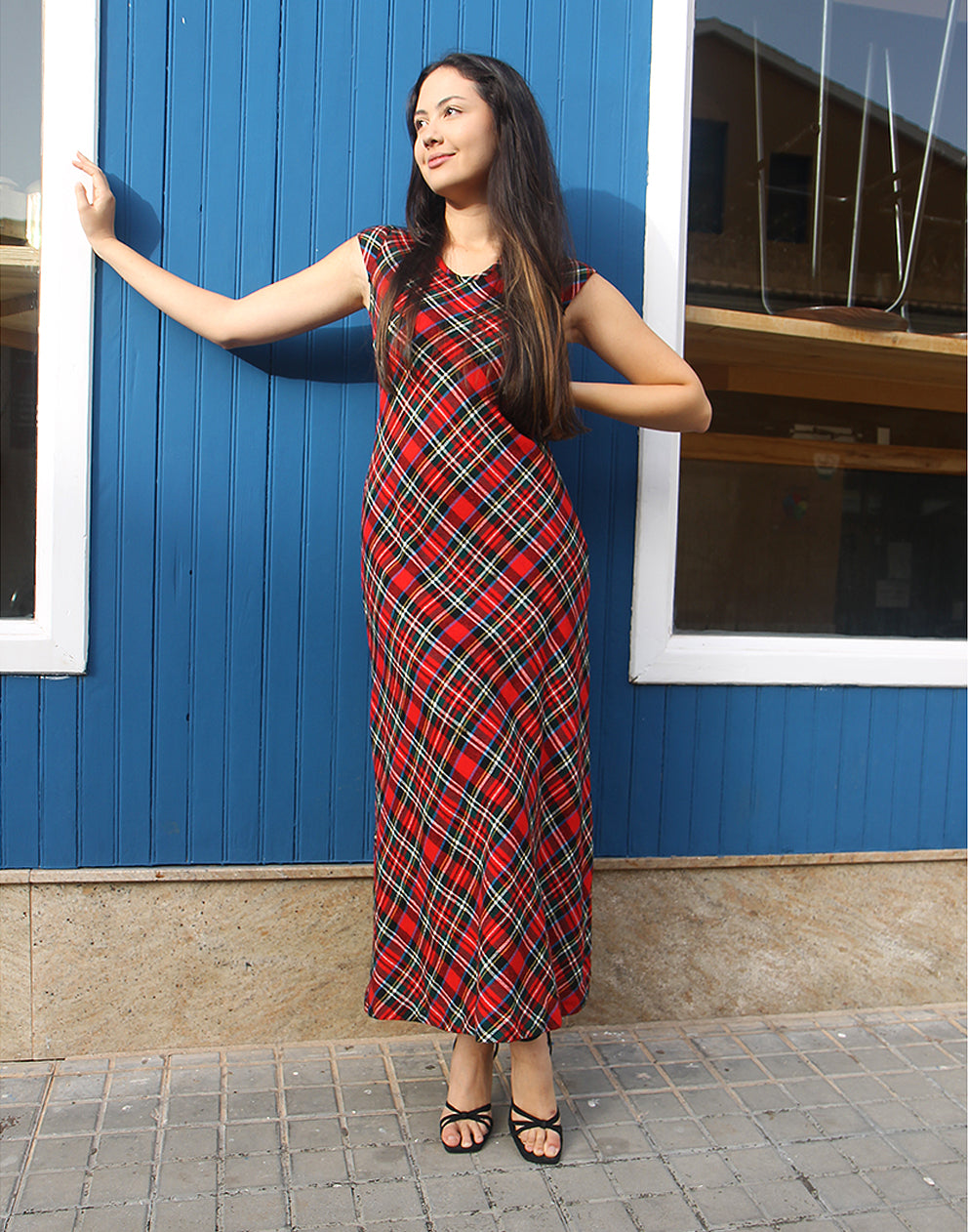 Long Tartan Dress