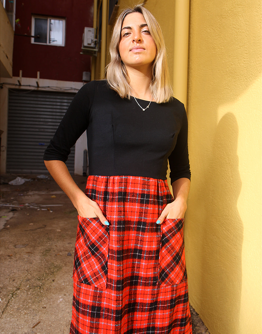 Long Tartan Dress