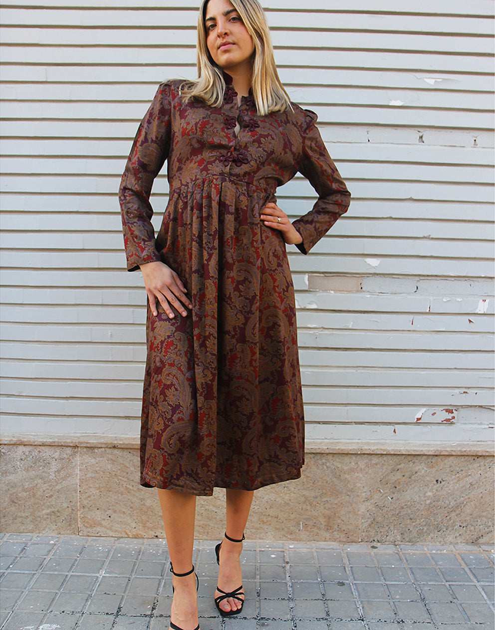 Midi Dress with Sleeves