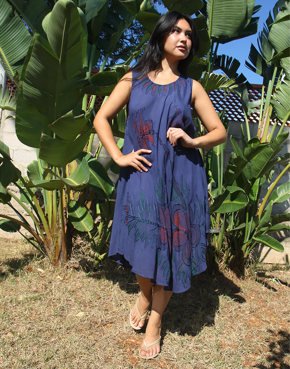 Navy Blue Beach Dress