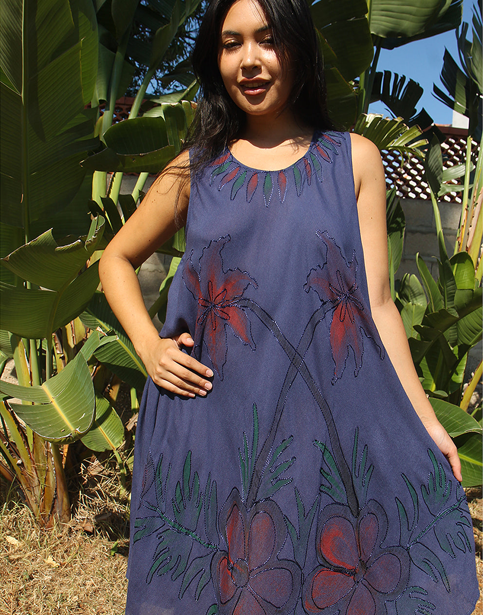Navy Blue Beach Dress
