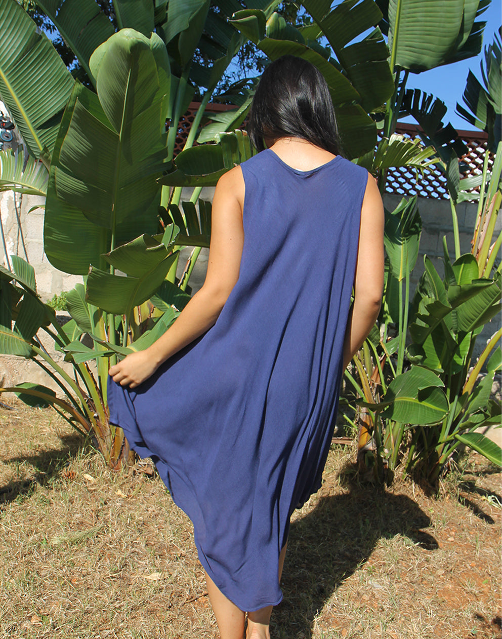 Navy Blue Beach Dress