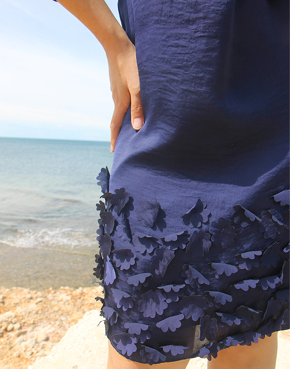 Navy Blue Sleeveless Dress