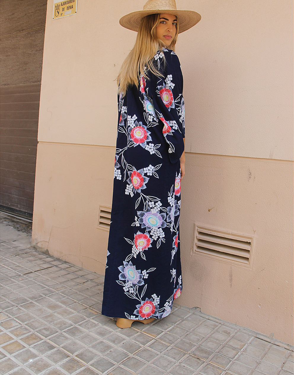 Navy Blue Yukata Kimono