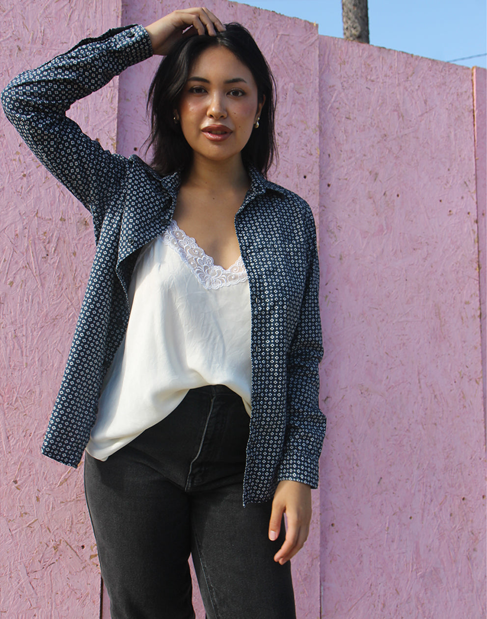 Navy Blue Shirt