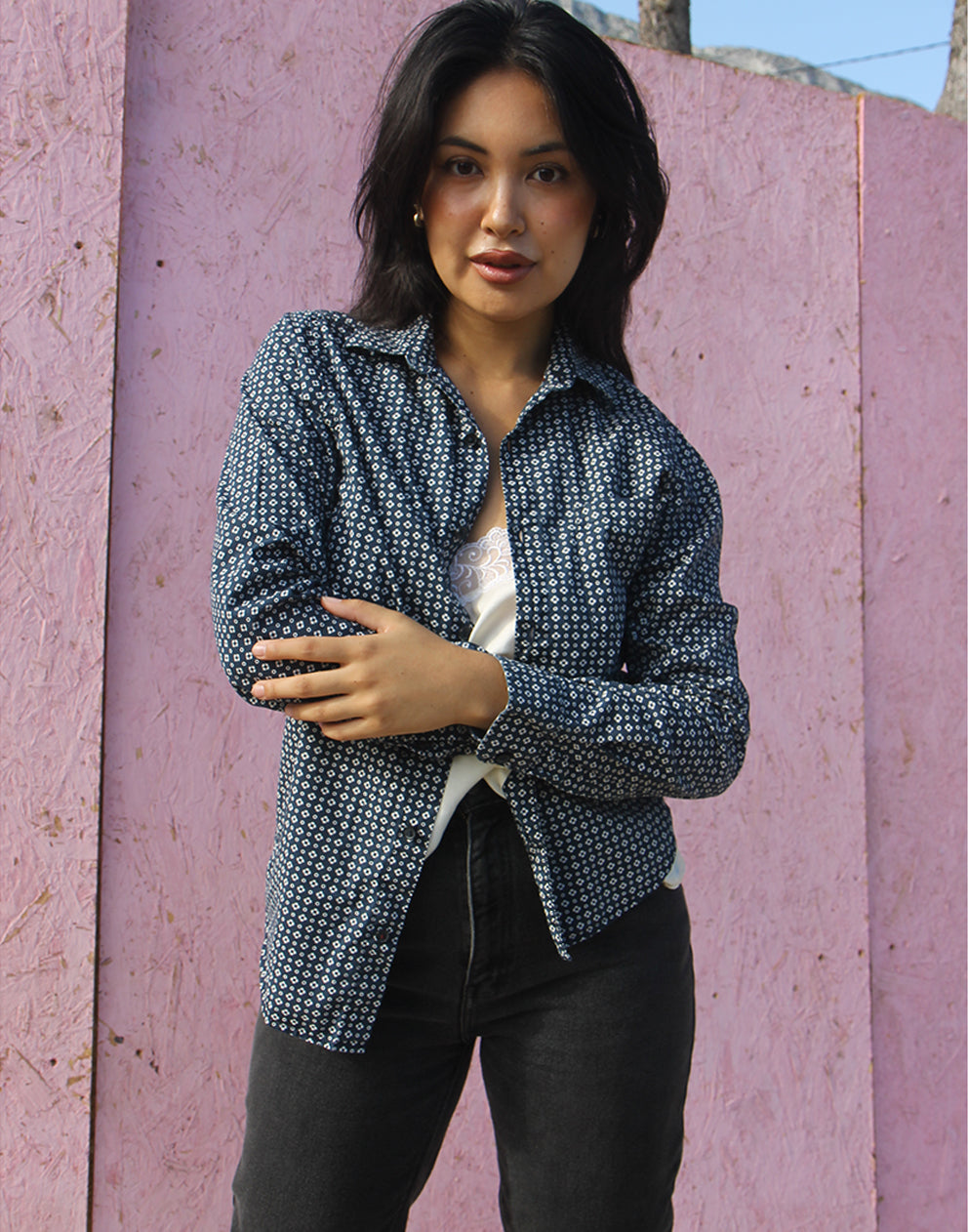 Navy Blue Shirt