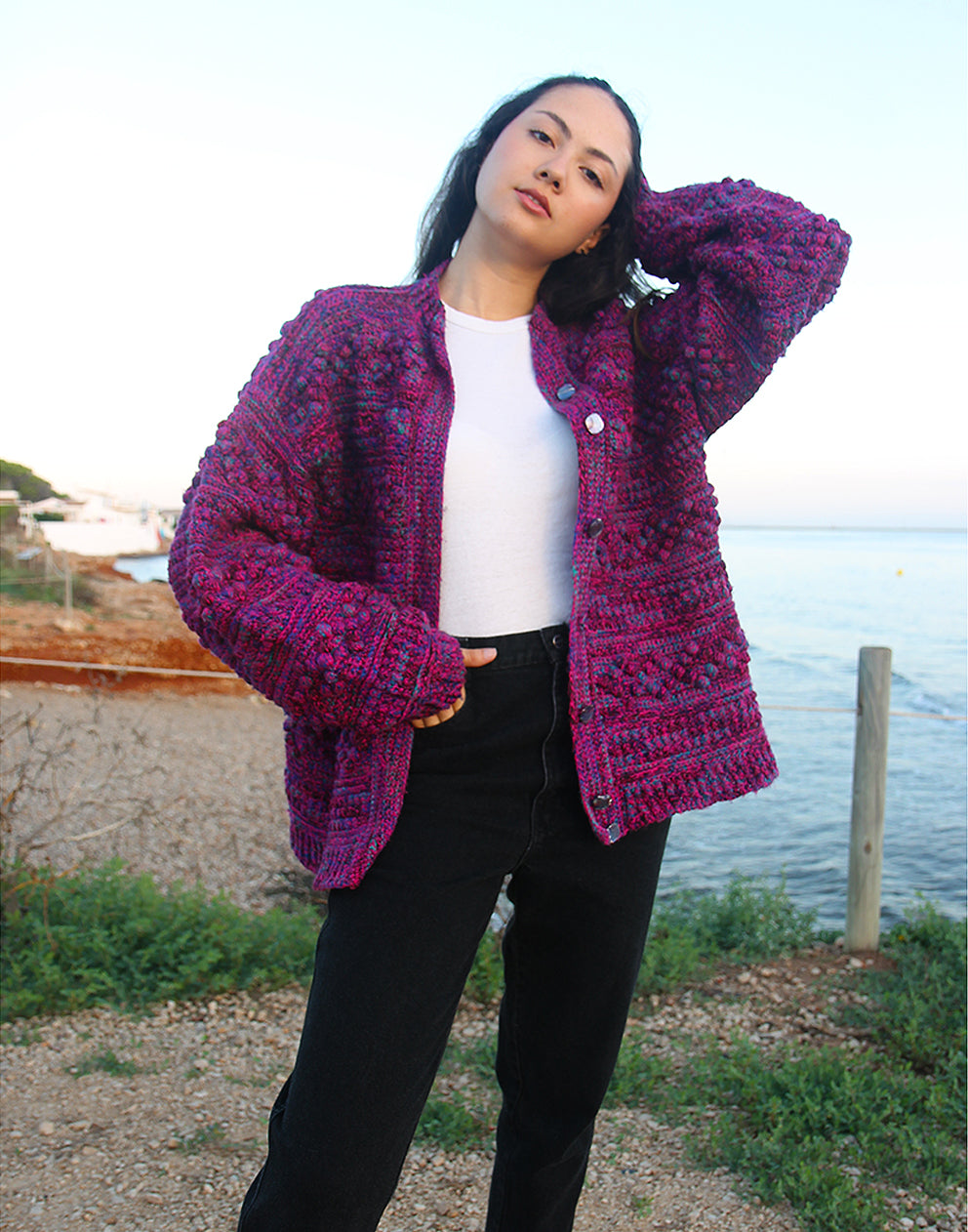 Pink Wool Cardigan