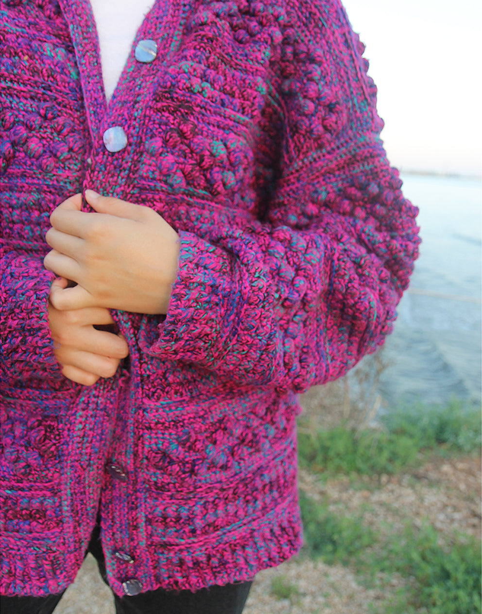 Pink Wool Cardigan