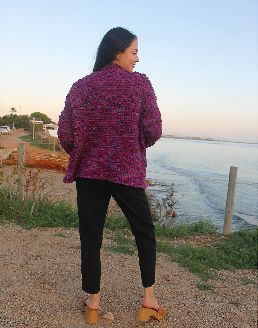 Pink Wool Cardigan