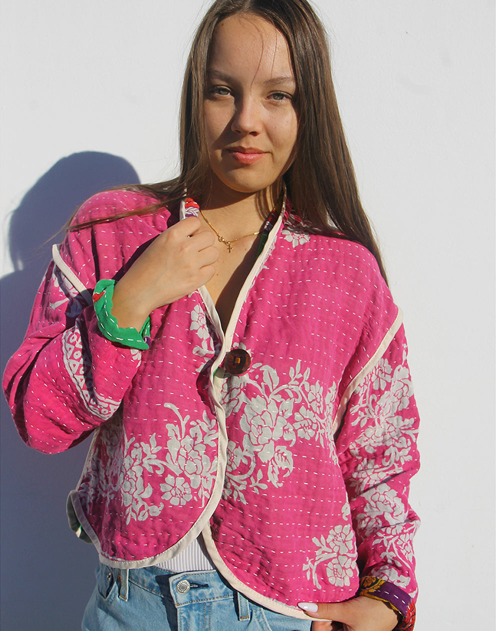 PINK QUILTED JACKET