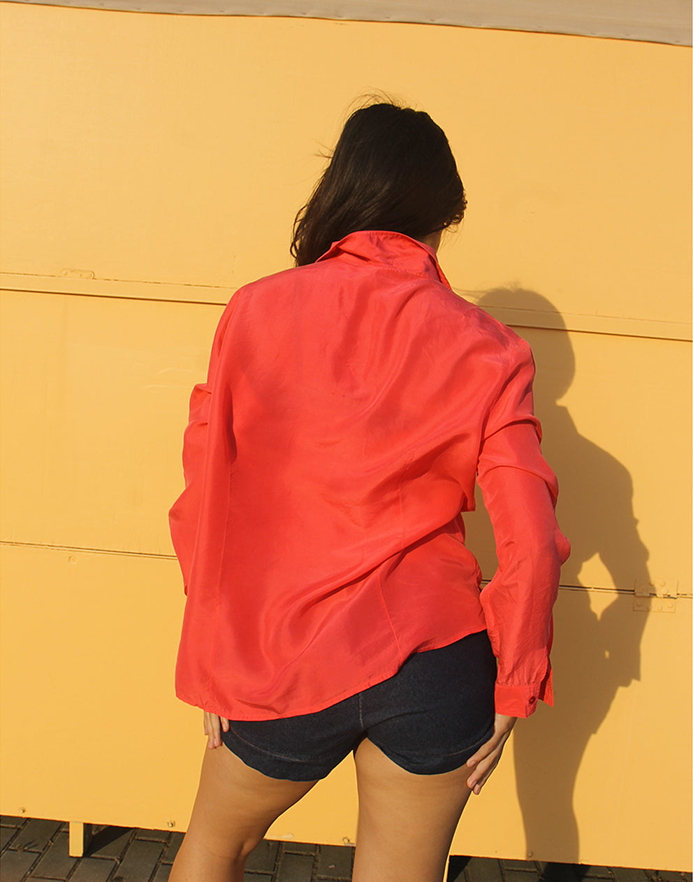 Pink Silk Shirt