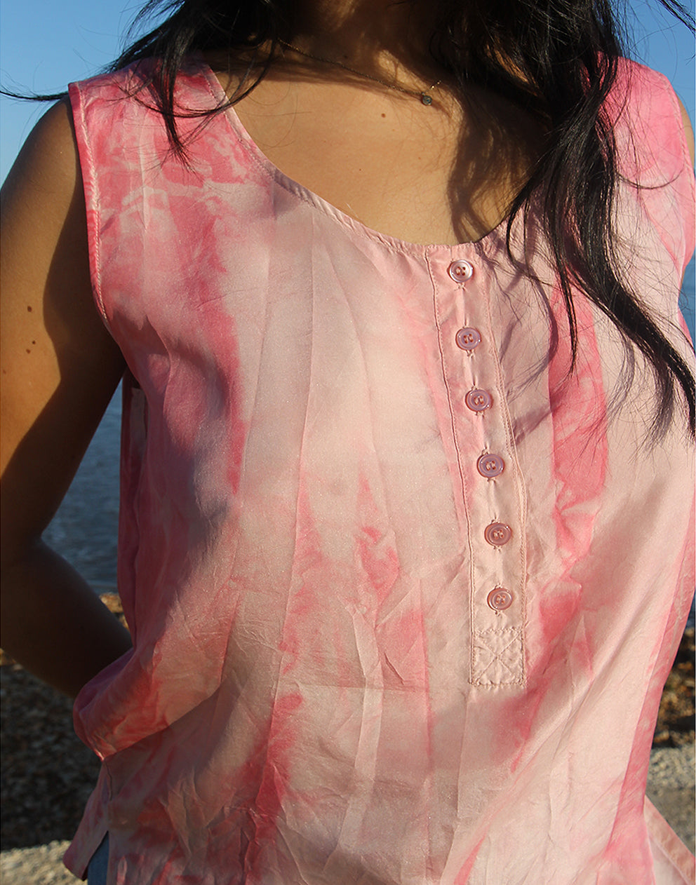Pink Silk Blouse