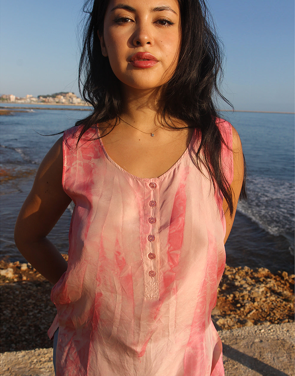 Pink Silk Blouse