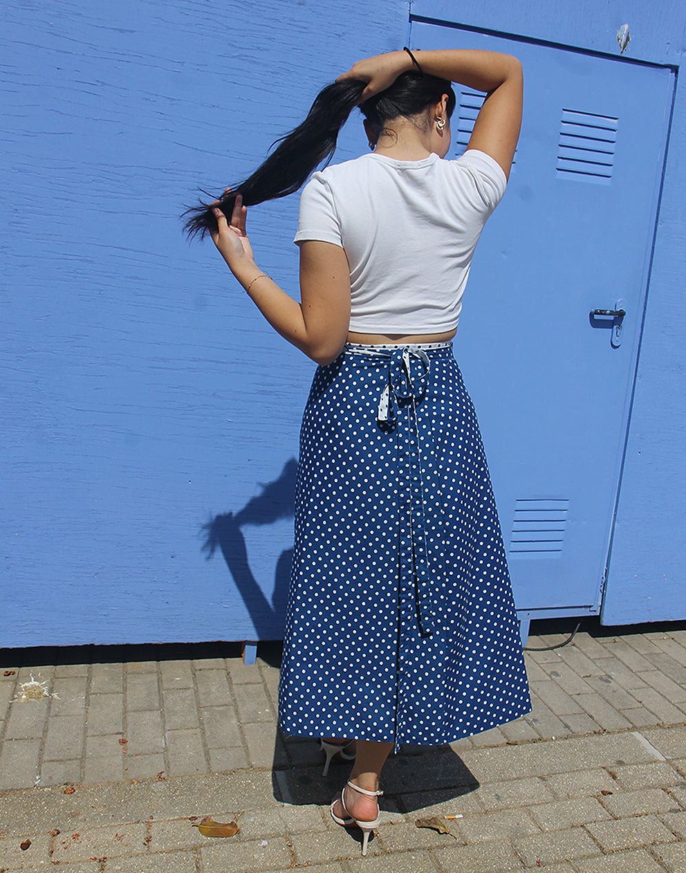 Polkadot Midi Skirt