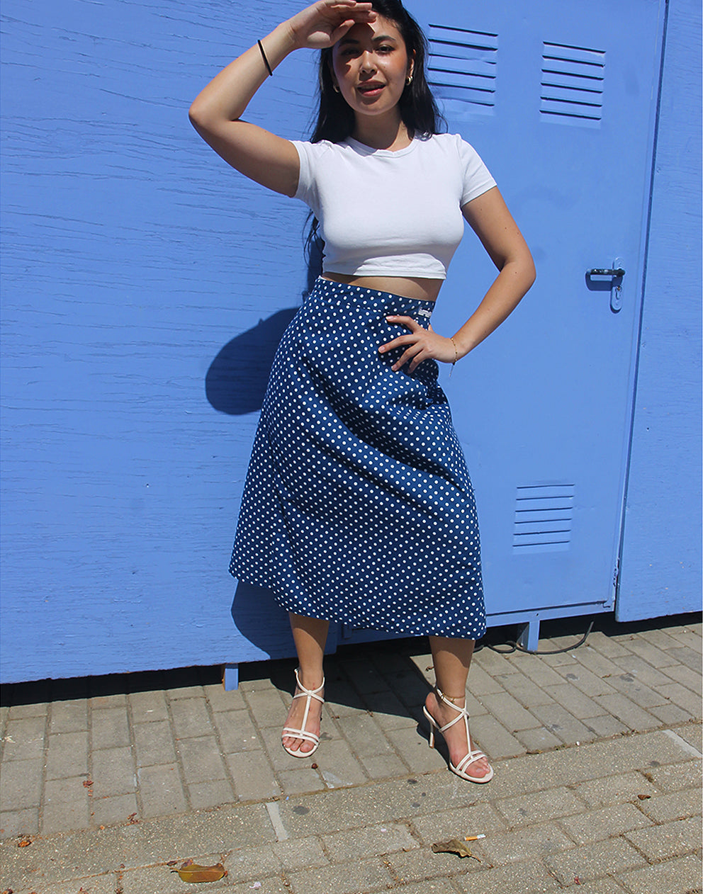 Polkadot Midi Skirt