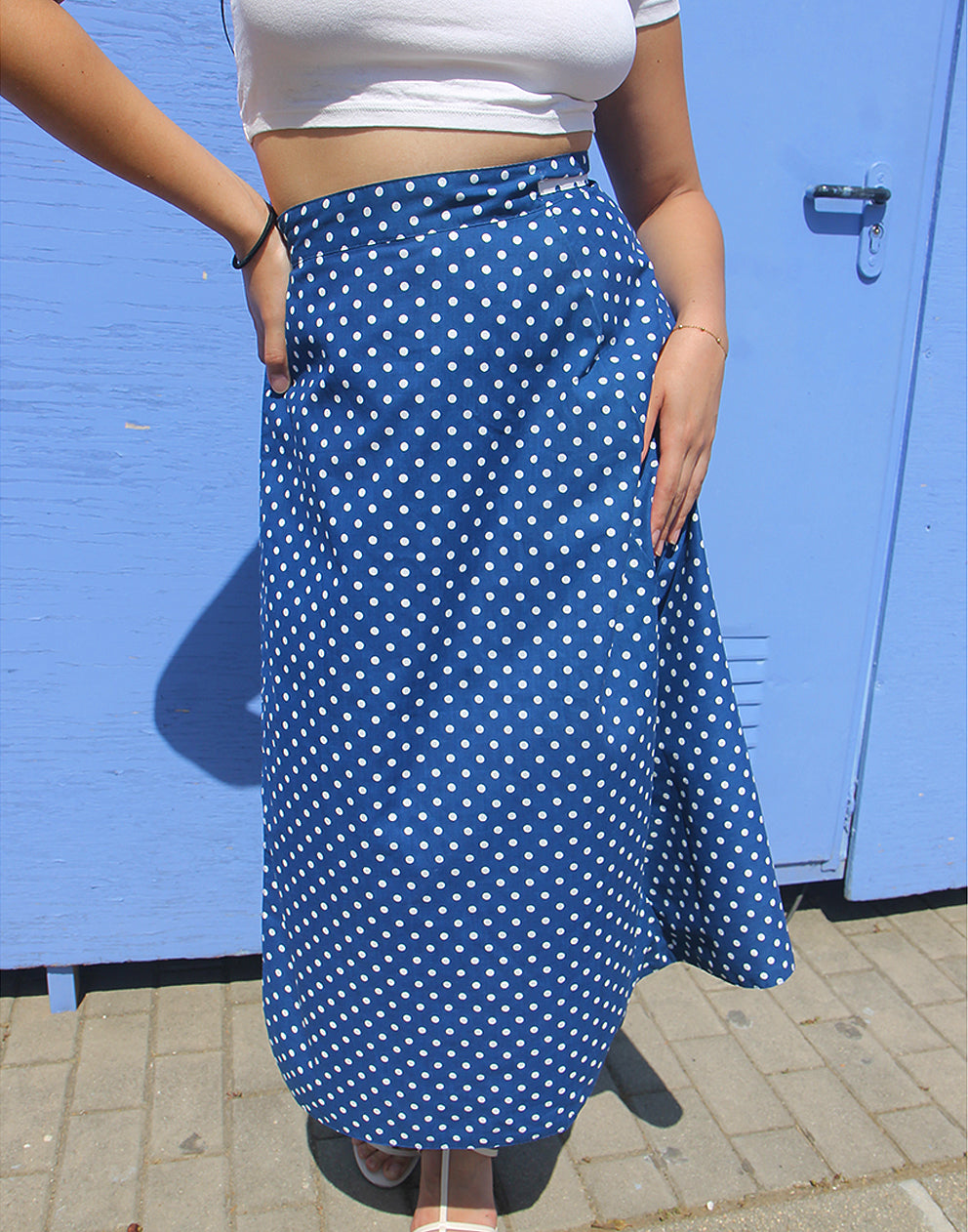 Polkadot Midi Skirt