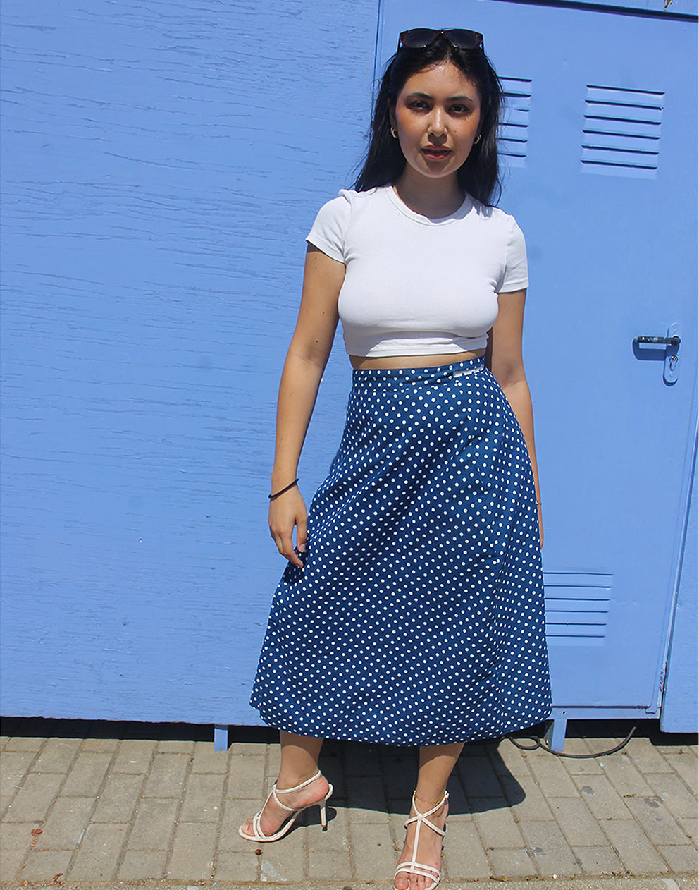 Polkadot Midi Skirt
