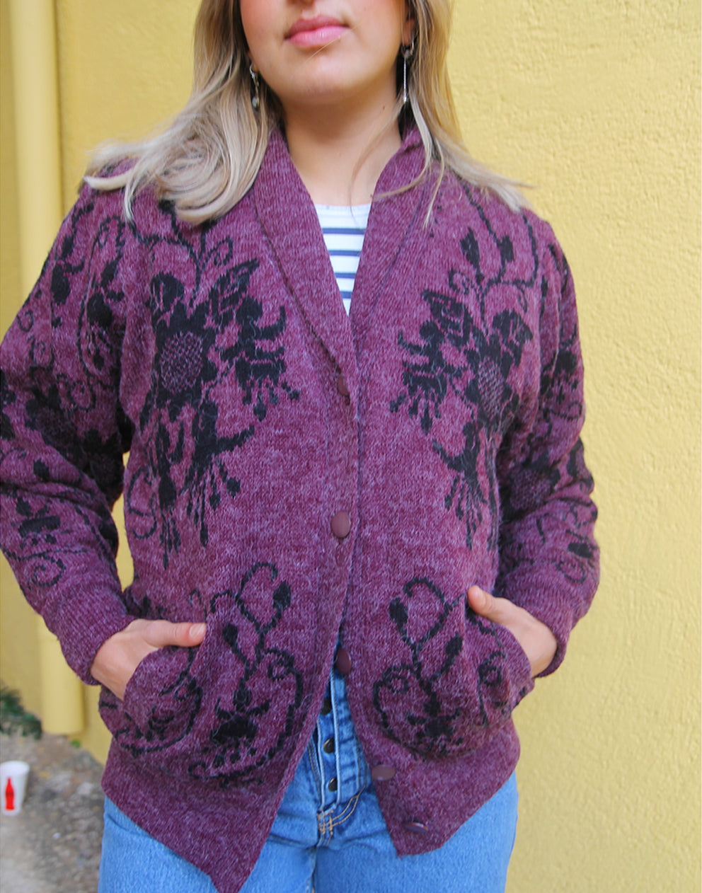 Purple Cardigan