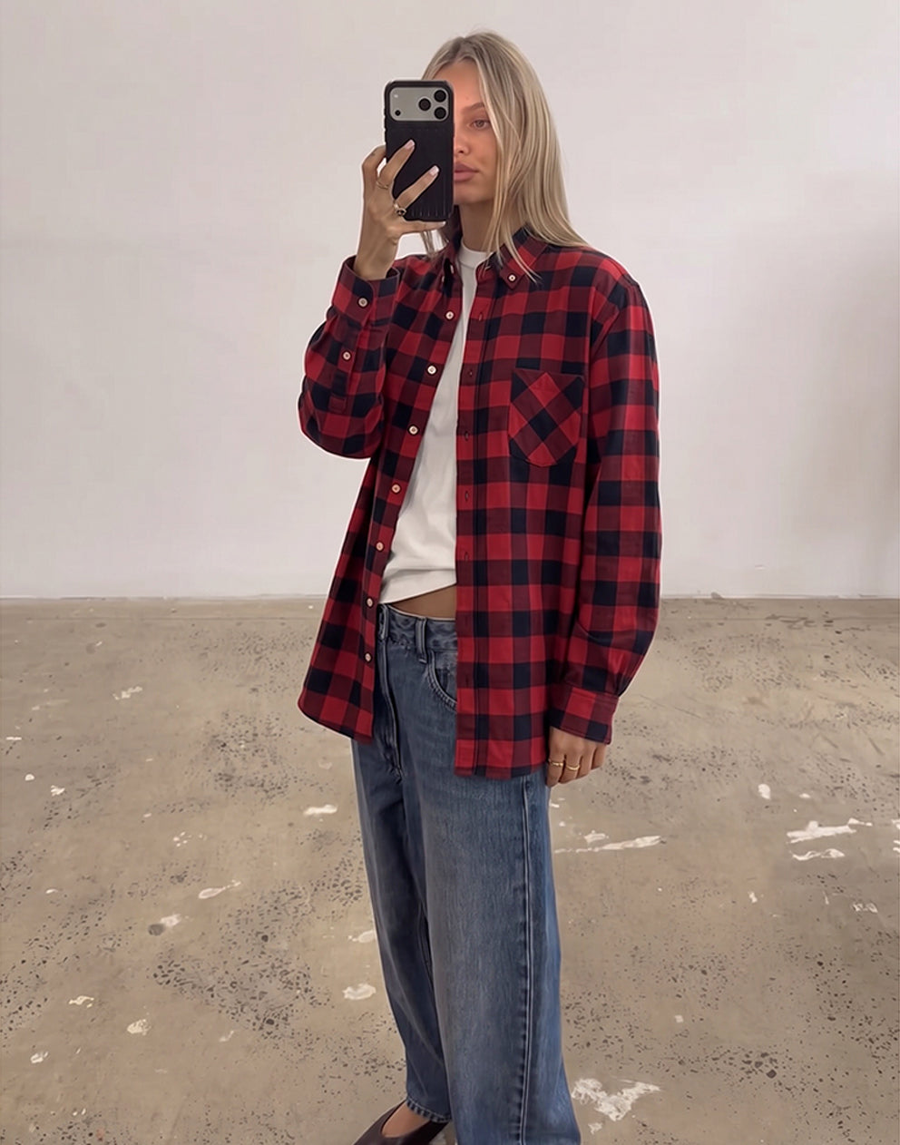 Red Check Flannel Shirt