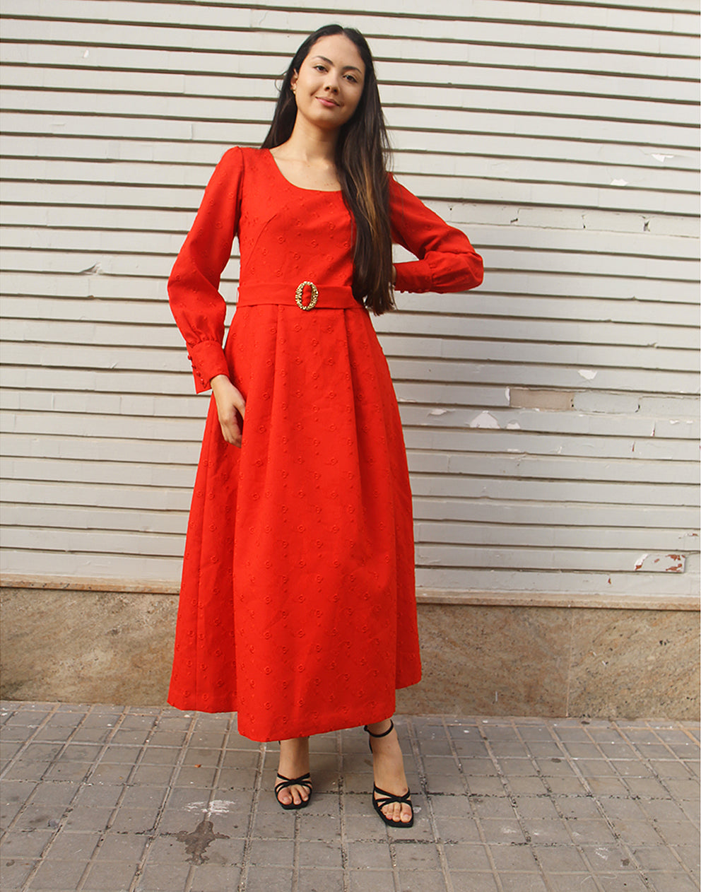 Long Red Dress