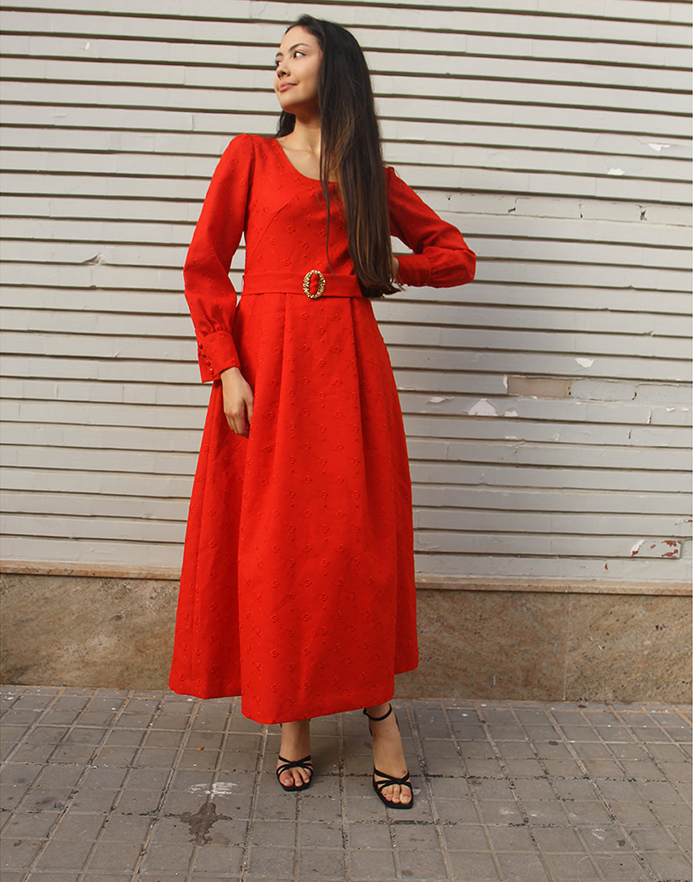 Long Red Dress