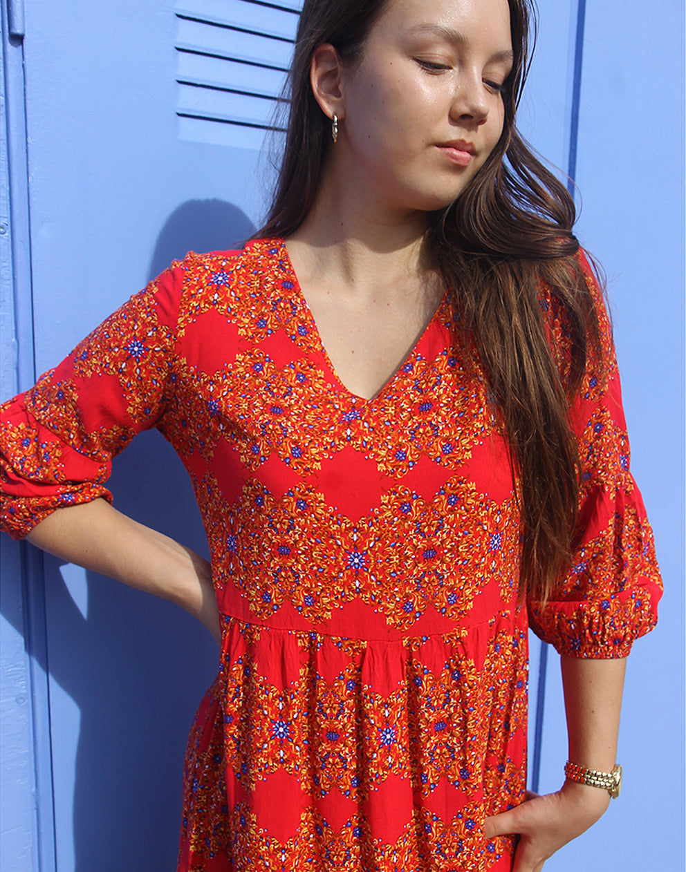 Long Sleeve Floral Dress