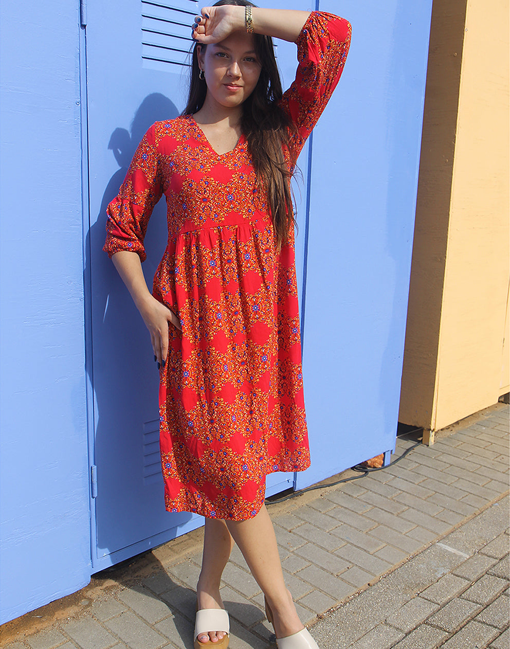 Long Sleeve Floral Dress