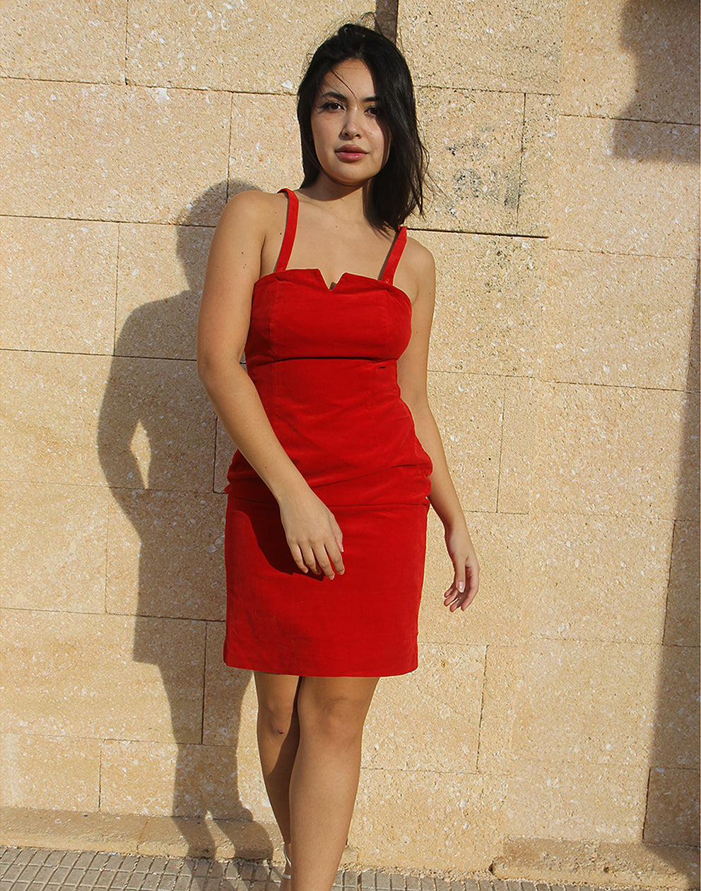 Red Velvet Dress