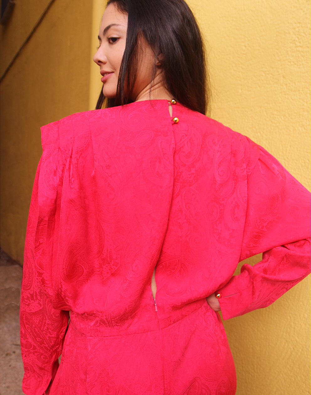 Long Sleeve Red Dress