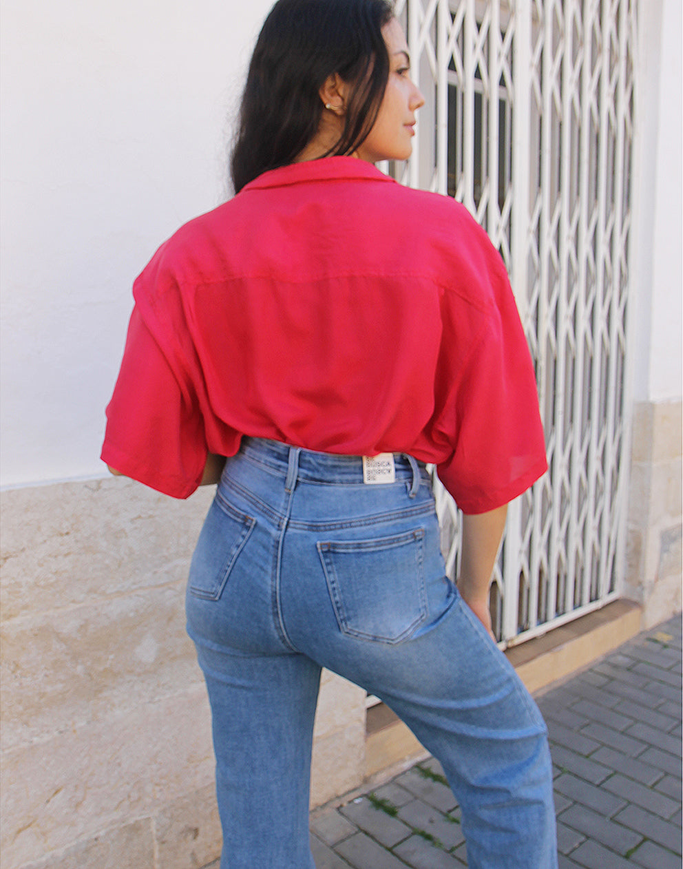 Red Silk Shirt