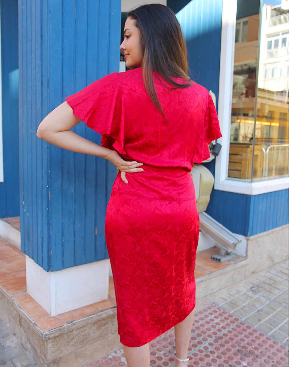 Red Wrap Dress