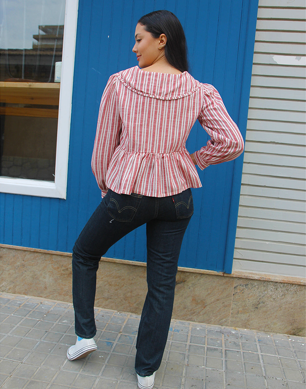 Wide Collar Blouse