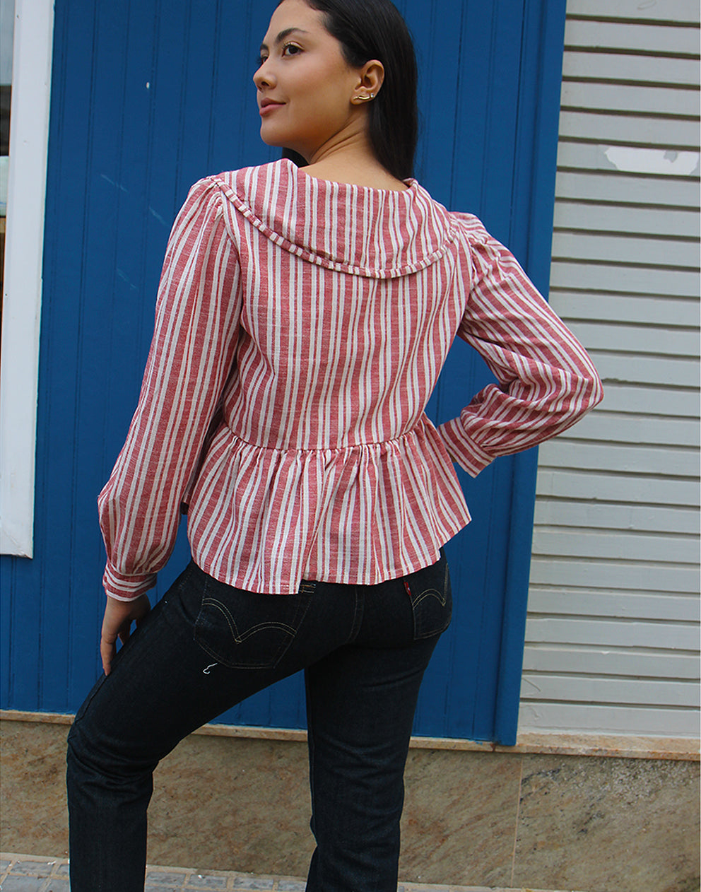 Wide Collar Blouse