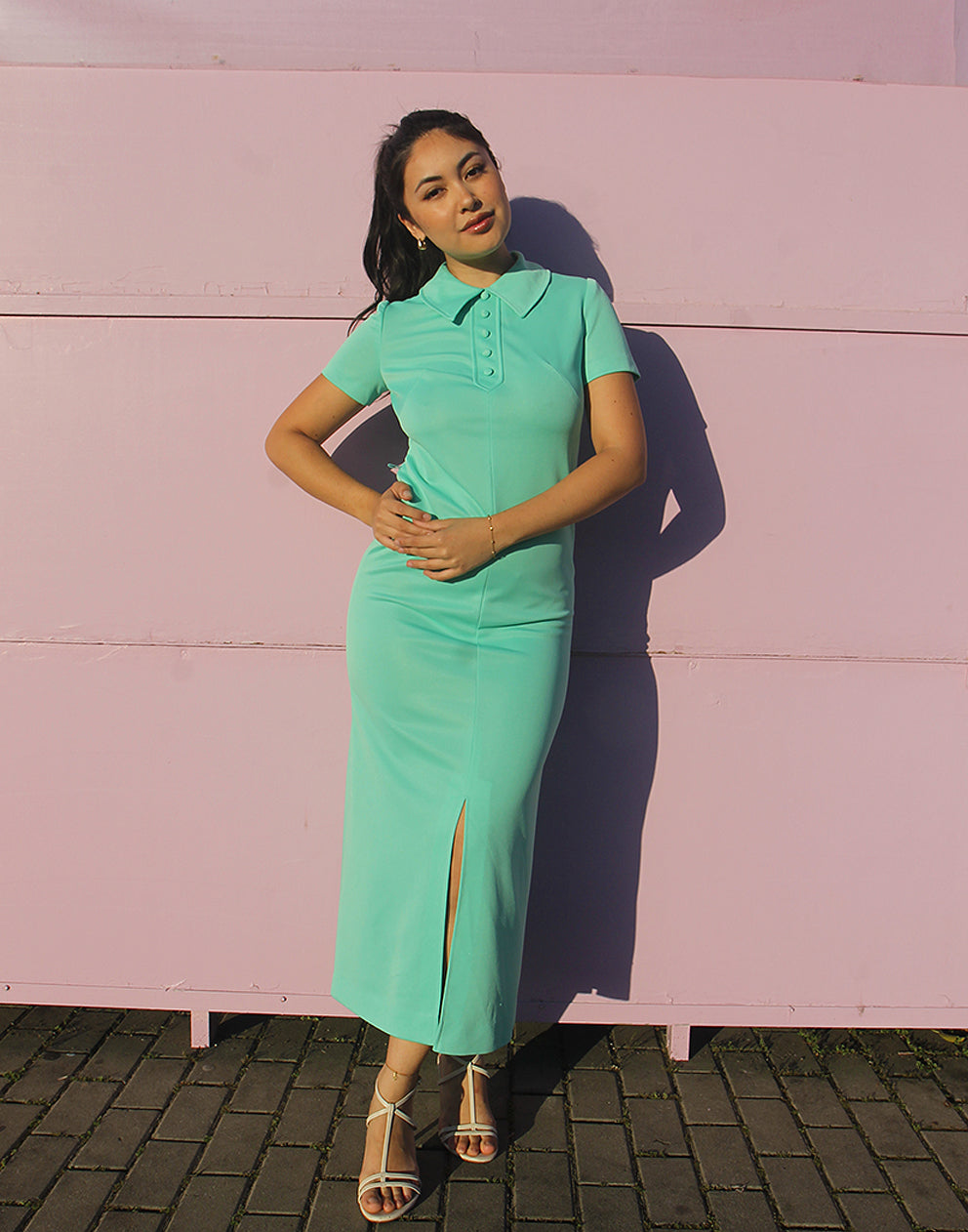 Turquoise Retro Dress