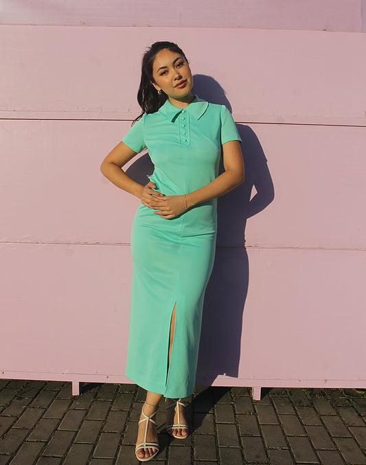 Turquoise Retro Dress
